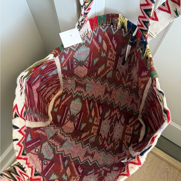 Aztec Patterned Tote Bag - Multicolor - Picture 2 of 4
